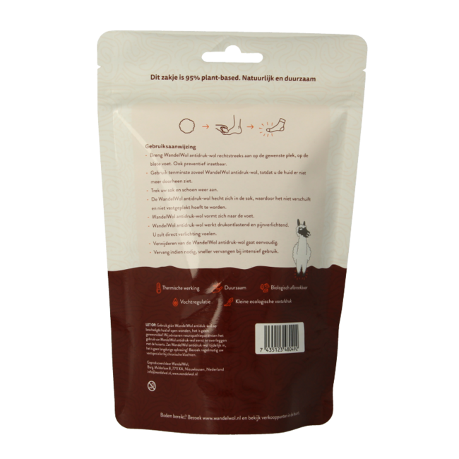 Antidruk-wol lanolinevrij 20 Gram