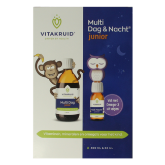Vitakruid Multi Giorno & Notte Junior 100% Vegan 360 Millilitri