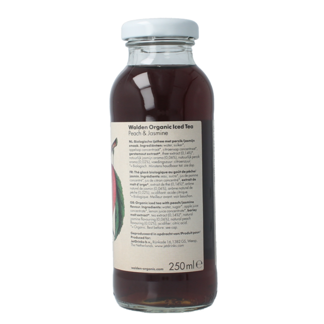 Té helado de melocotón y jazmín bio 250 mililitros