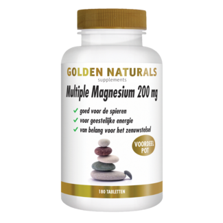 Golden Naturals Golden Naturals Magnésium Multiple 200mg 180 Comprimés