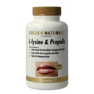 Golden Naturals Golden Naturals L-Lysine & Propolis 60 Tablets