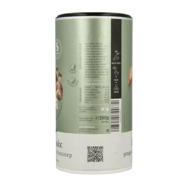 Sopa de setas sin gluten 190 gramos