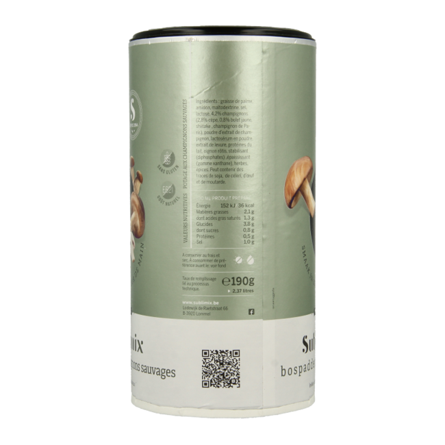 Sopa de setas silvestres sin gluten 190 g