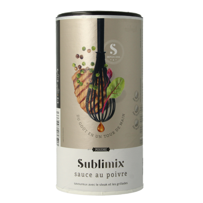 Salsa de pimienta Sublimix sin gluten 240 gramos
