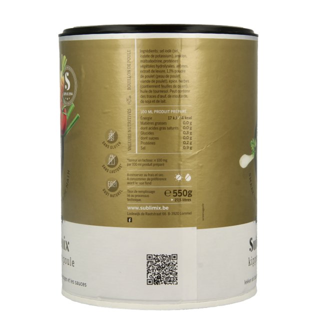 Sublimix Chicken Bouillon gluten-free 550 Gram