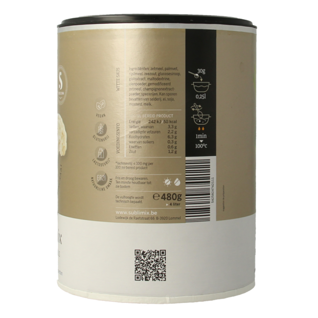 Sauce blanche sans gluten 480 g