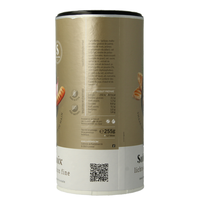 Salsa d'arrosto leggera Sublimix senza glutine 255 Grammi