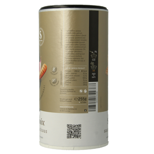 Sublimix Helle Bratensauce glutenfrei 255 Gramm