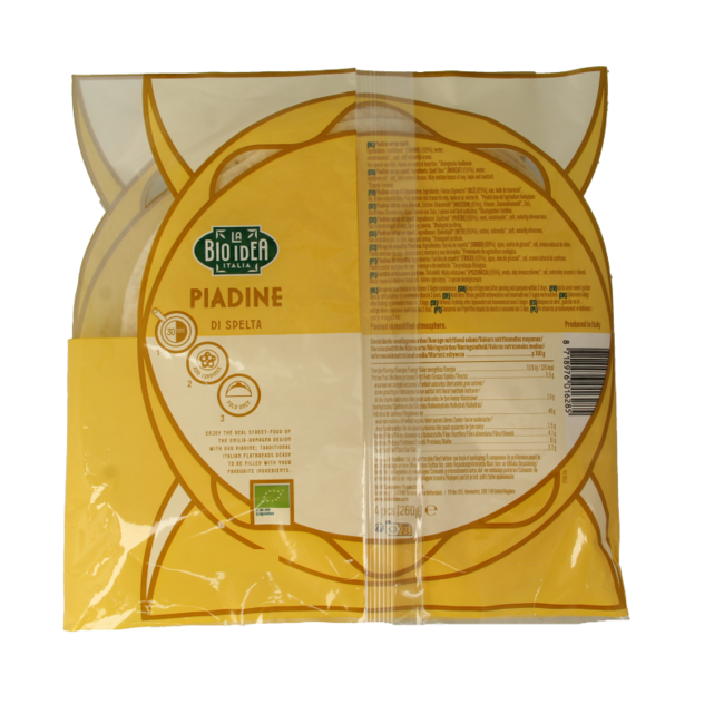 Wrap de piadina de espelta bio 4 unidades