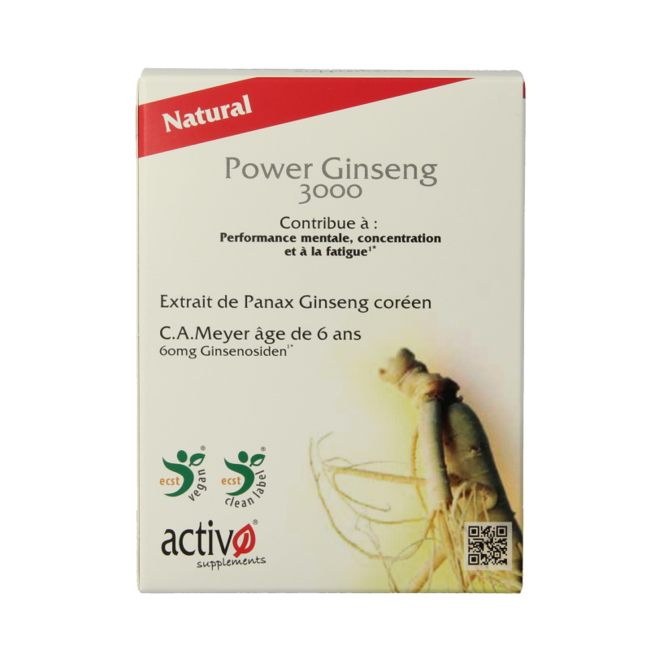 Power ginseng 3000 60 Vegetarische capsules