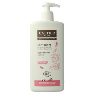 Cattier Cattier Leche corporal manteca de karité y geranio 500 ml