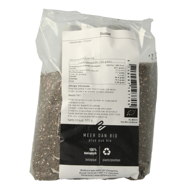 Semillas de chía ecológicas 500 g
