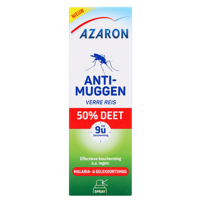 Azaron Anti muggen 50% deet spray 50 Milliliter