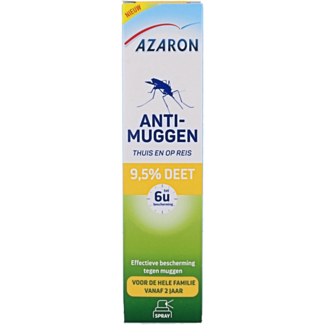 Azaron Azaron Anti mosquitos spray con 9,5% de DEET 100 mililitros