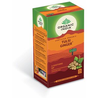 Organic India Organic India Tulsi jengibre té bio 25 bolsitas
