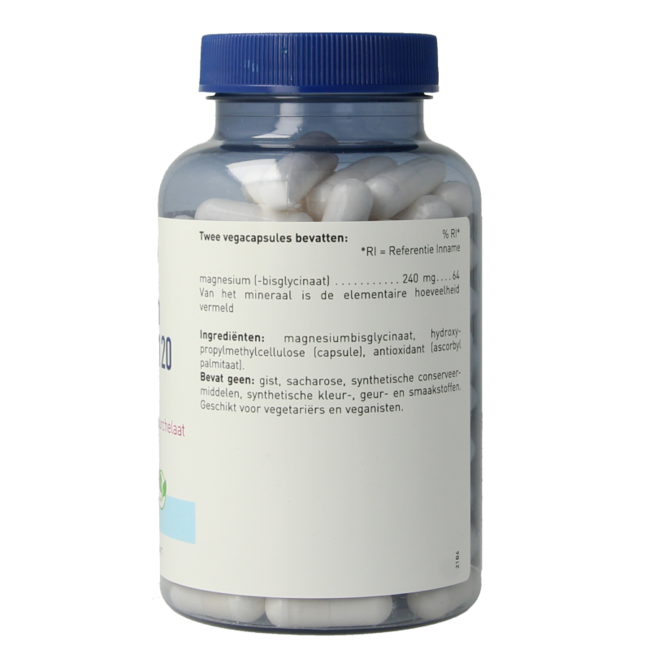 Magnesio bisglicinato 120 cápsulas vegetarianas