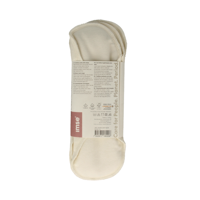 Washable sanitary pads natural day 3 pieces