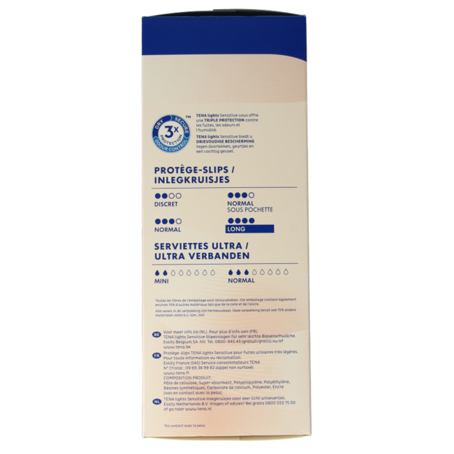 TENA Lights Long Liners 20 Pack