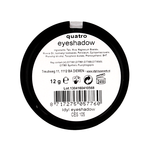 Idyl Eyeshadow Quatro CES 105 Brown/Grey/White 1 Piece