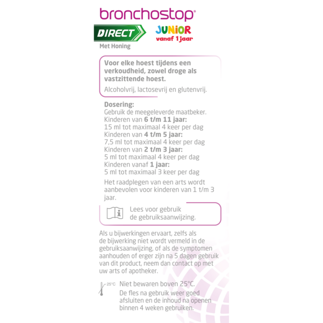 Bronchostop Direct Junior con Miel 120 ml