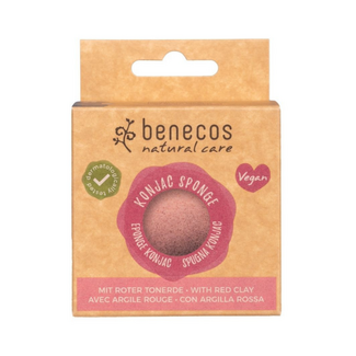 Benecos natural beauty Benecos natural beauty Éponge konjac naturelle - argile rouge 1 pièce