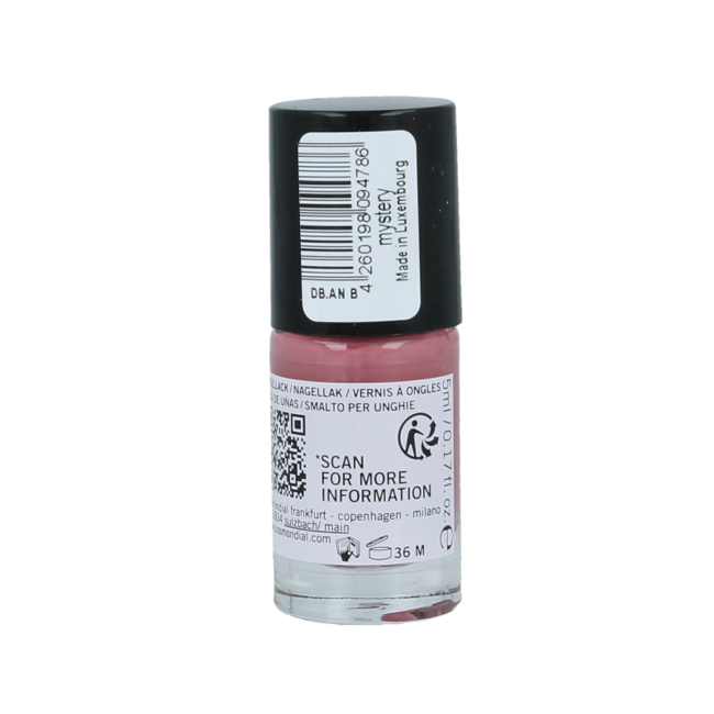 Esmalte de uñas vegano mystery 20-free de origen vegetal 5 mililitros