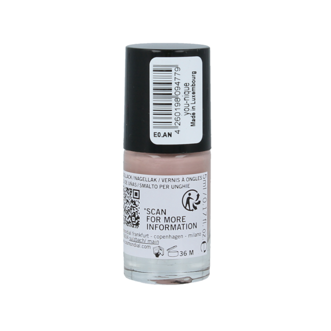 Esmalte de uñas vegano you-nique 20-free de origen vegetal 5 mililitros