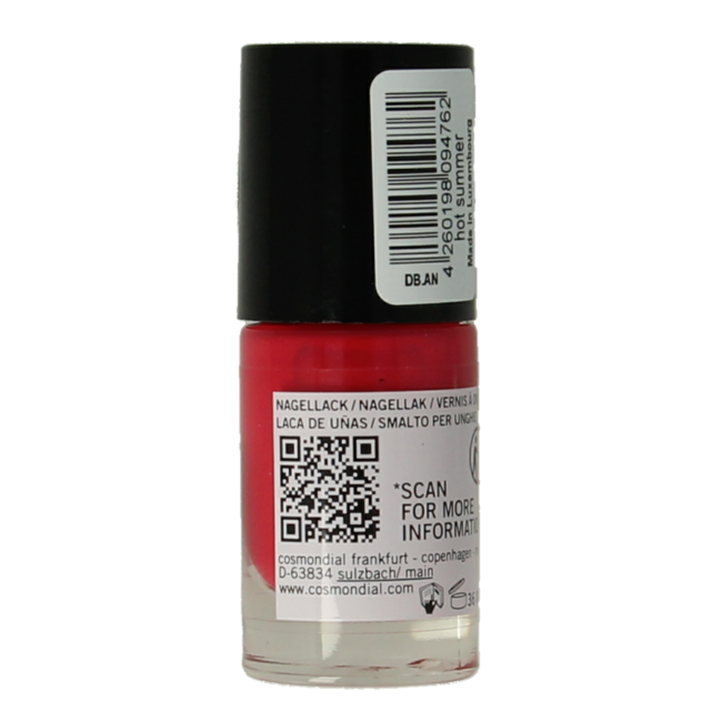 Vernis à ongles vegan Benecos natural beauty Hot Summer 20-free à base de plantes 5 ml