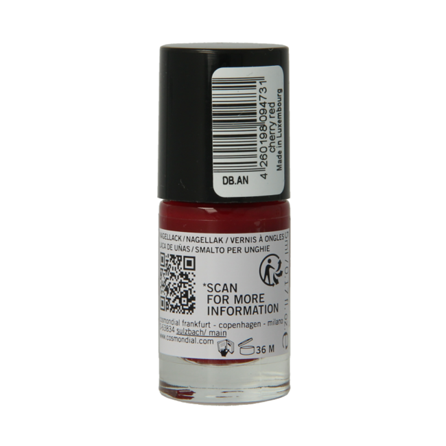 Benecos natural beauty Veganer Nagellack Kirschrot 20-free pflanzenbasiert 5 Milliliter