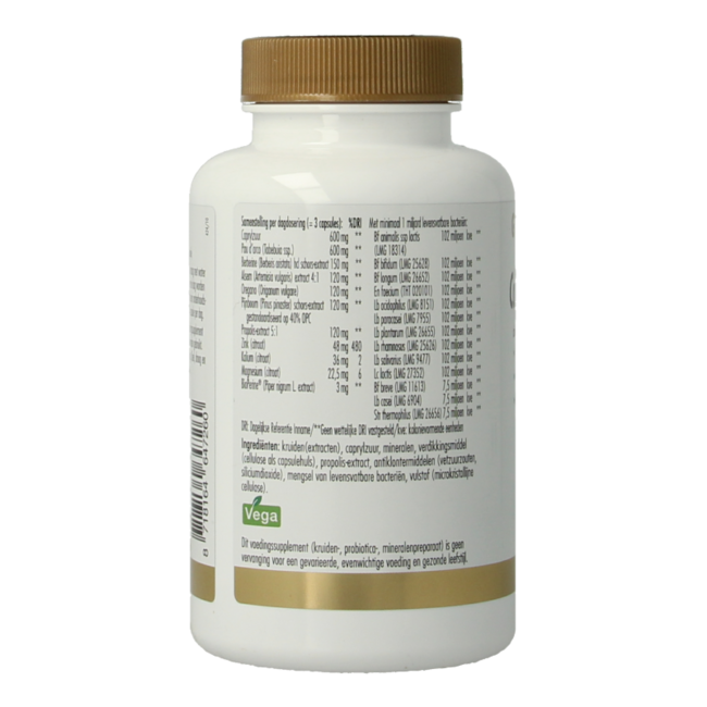 Golden Naturals Ácido Caprílico y Pau d'Arco 60 cápsulas vegetales