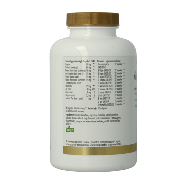 Golden Naturals Acide caprylique & pau d'arco 180 gélules végétales