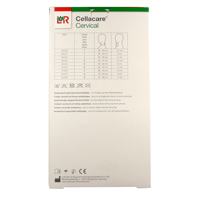 Cellacare Cervical collarín cervical negro 9cm 1 unidad