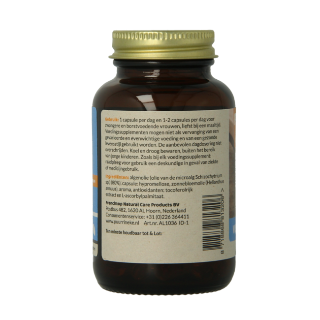 Puur Rineke Fischfreies Omega 3 60 Vegetarische Kapseln