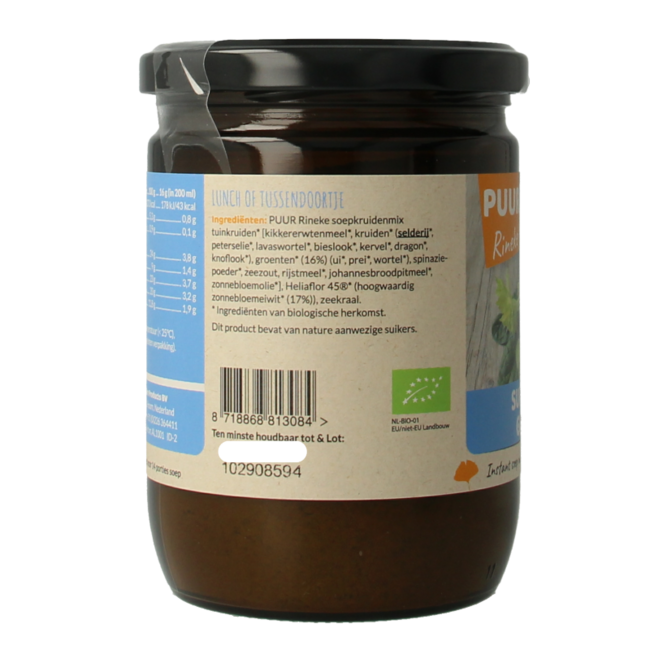 Puur Rineke Sopa súper de verduras bio 224 gramos