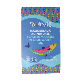 Fish 4 Ever Caballa escocesa en agua de manantial 125 gramos