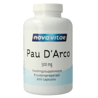 Nova Vitae Nova Vitae Pau d'arco 500mg extracto 5:1 200 Cápsulas