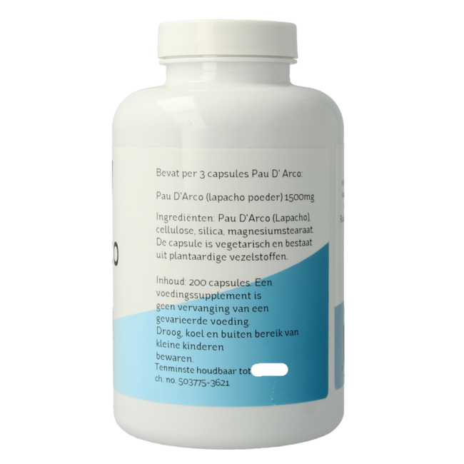 Nova Vitae Pau d'arco 500mg extracto 5:1 200 Cápsulas