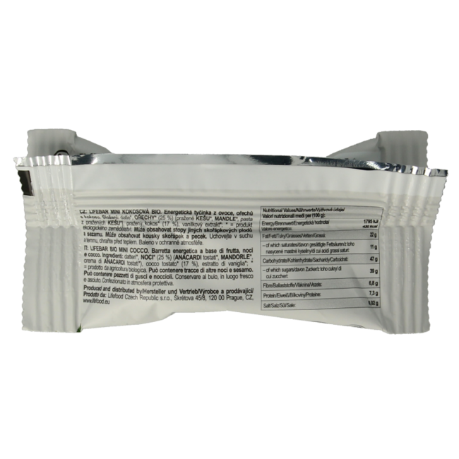 Lifefood Lifebar coco mini bio 25 gramos