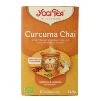 Yogi Tea Tè Chai Biologico alla Curcuma / Turmeric (17 Bustine)