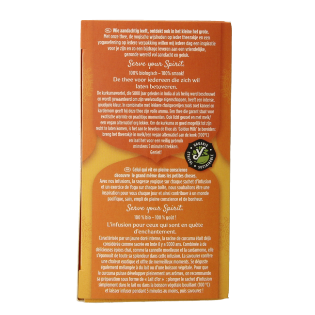 Turmeric chai tea organic 17 bags