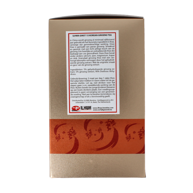 Té de ginseng coreano Ilhwa Ginst15 (50 sobres)