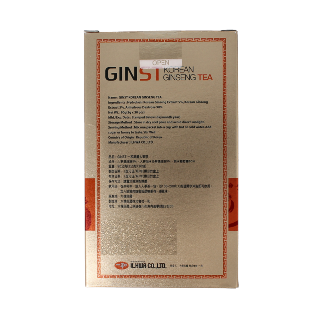 Té de ginseng coreano Ilhwa Ginst15 30 sobres