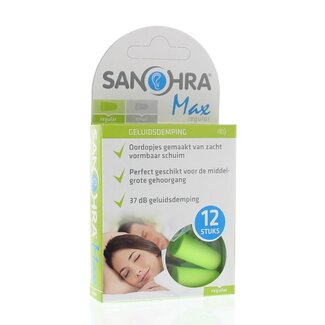 Sanohra Bouchons d'oreilles en mousse Max regular 6 paires