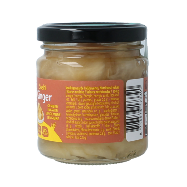TerraSana Jengibre para sushi ecológico 190 g