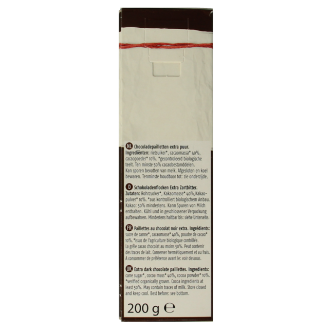 De Rit Chocoreale hagelslag extra puur bio 200 Gram