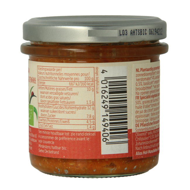 Allos Farm Vegetables tomate picante bio 135 g