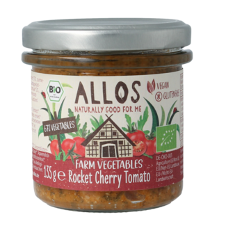 Allos Warzywa Allos Farm rukola i pomidorki koktajlowe bio 135 Gram