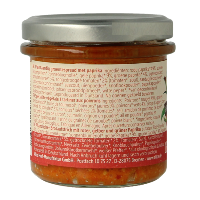 Allos Farm vegetables pepper trio bio 135 Gramos