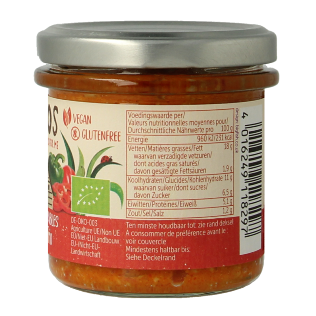 Allos Trio di peperoni biologici da fattoria 135 Grammi