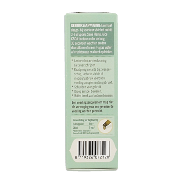 Tynktura Sana Hemp Juice CBD A 30 Gram